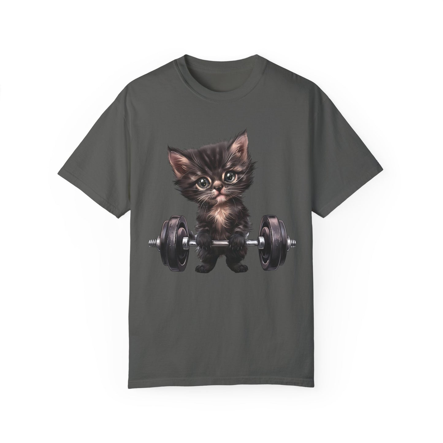 Gym Kitty Unisex Garment-Dyed 100% Cotton T-shirt