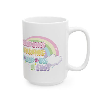 Rainbows n Lollipops Ceramic Mug, (11oz, 15oz)