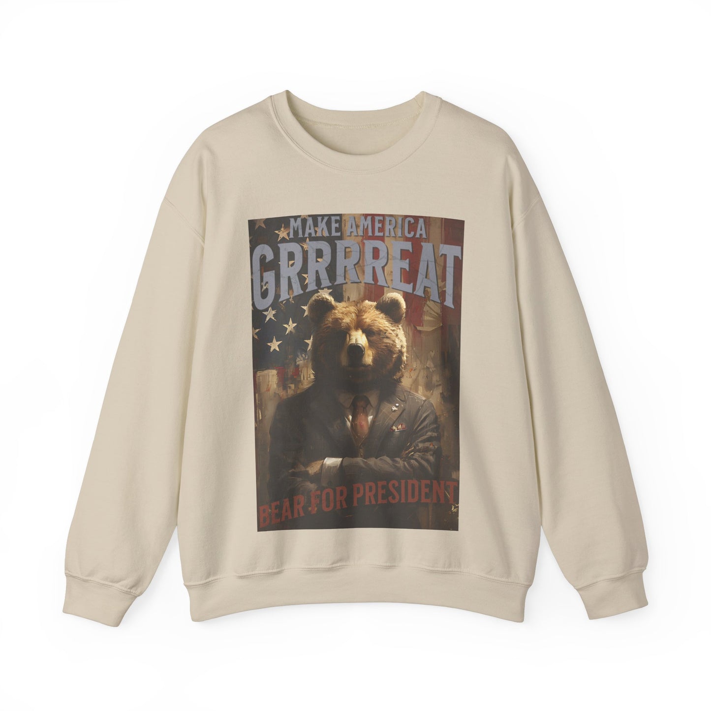 Bear for President Unisex Heavy Blend™ Crewneck Sweatshirt