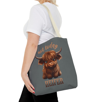 Not Today Heifer Tote Bag 16"