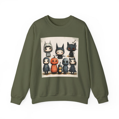 Vintage Halloween Characters Unisex Heavy Blend™ Crewneck Sweatshirt