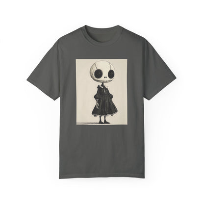 Creepy Vintage Ink Girl Unisex Garment-Dyed T-shirt