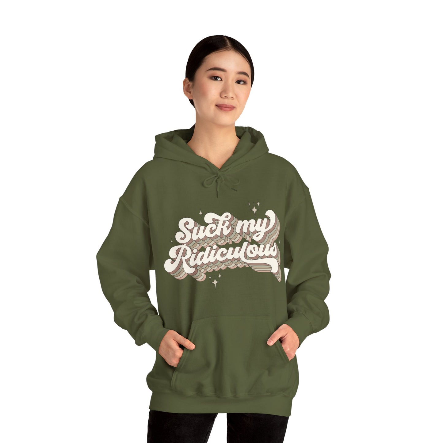 Suck My Ridiculous Earthy Unisex Heavy Blend™ Hooded Sweatshirt