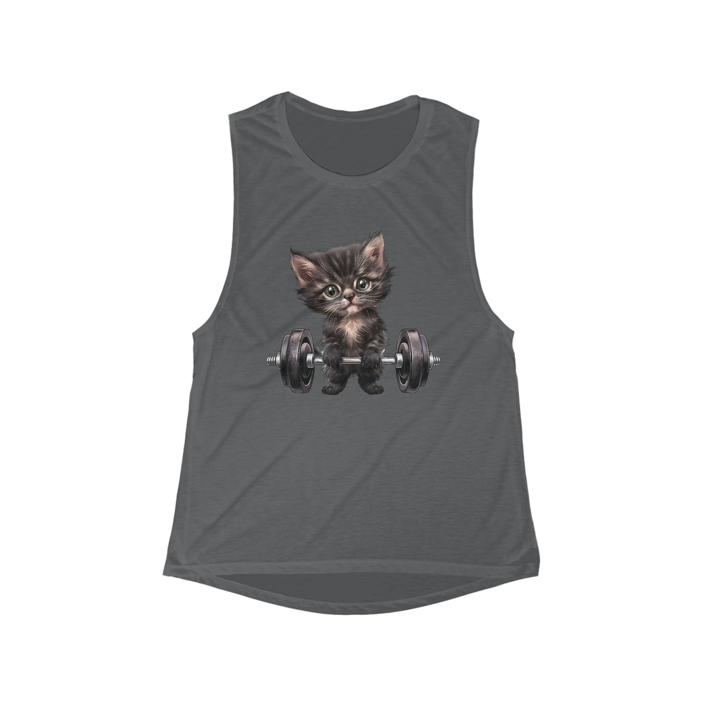 Gym Kitty Flowy Scoop Muscle Tank