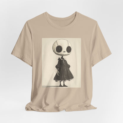 Creepy Vintage Ink Girl Unisex Jersey Short Sleeve Tee