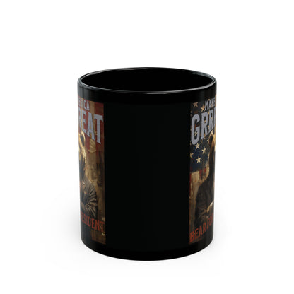 Bear for President Black Mug (11oz, 15oz)