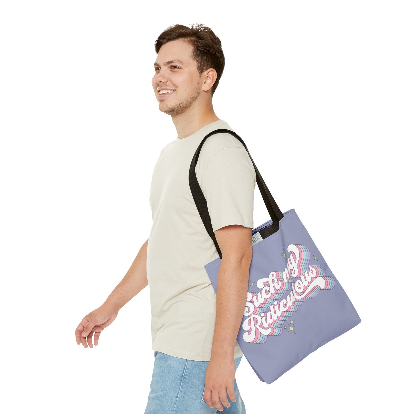 Suck My Ridiculous Pastel Tote Bag 16"