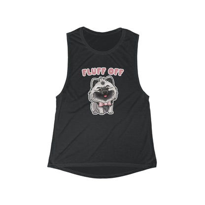 Fluff Off Flowy Scoop Muscle Tank