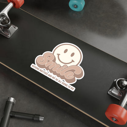 SMILE! Earthy Die-Cut Stickers