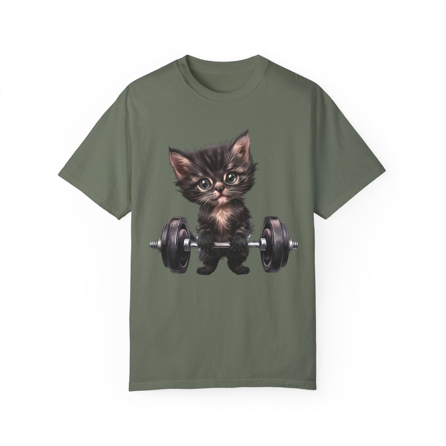 Gym Kitty Unisex Garment-Dyed 100% Cotton T-shirt