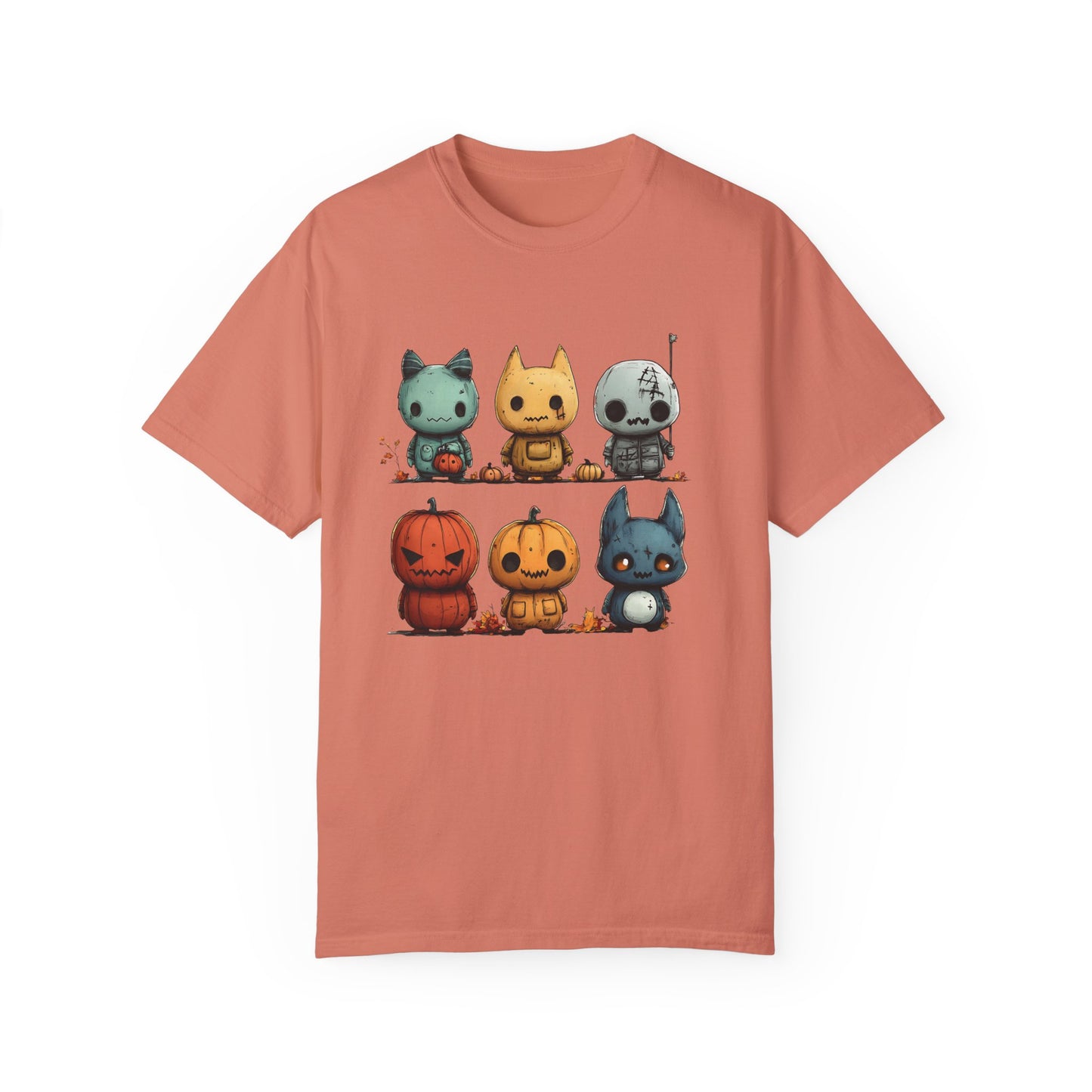 Cute Horror Characters Unisex Garment-Dyed T-shirt