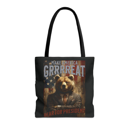 Bear For President Tote Bag 16"