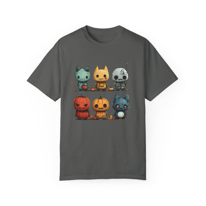 Cute Horror Characters Unisex Garment-Dyed T-shirt