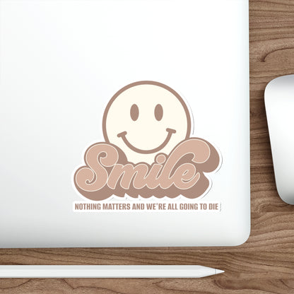 SMILE! Earthy Die-Cut Stickers