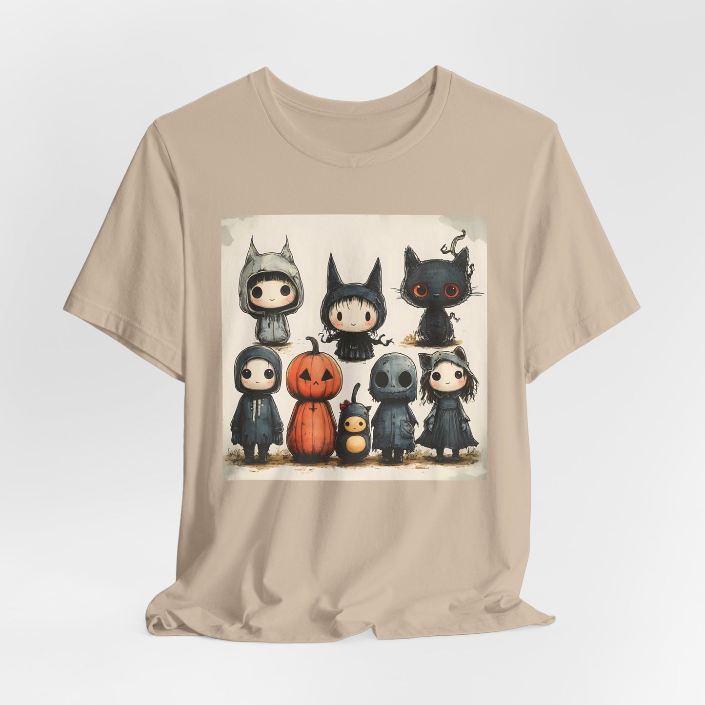 Vintage Halloween Characters Unisex Jersey Short Sleeve Tee