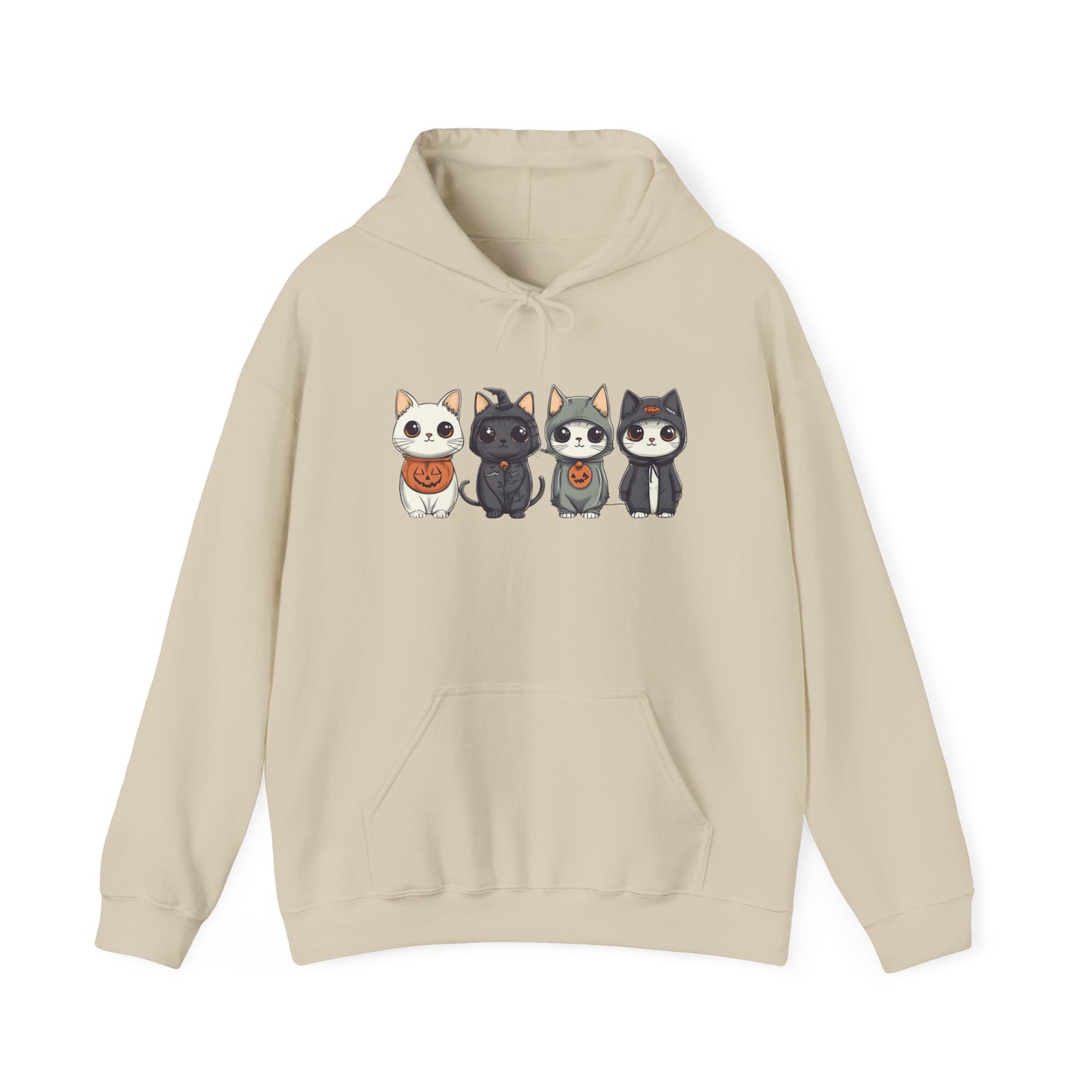 Cute Halloween Costume Cats Unisex Heavy Blend™ Hooded Sweatshirt