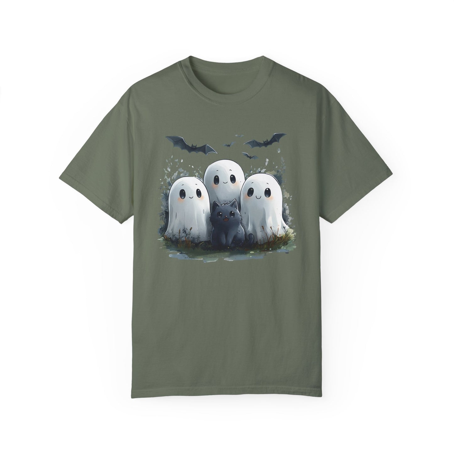 Cute Ghosties Unisex Garment-Dyed T-shirt