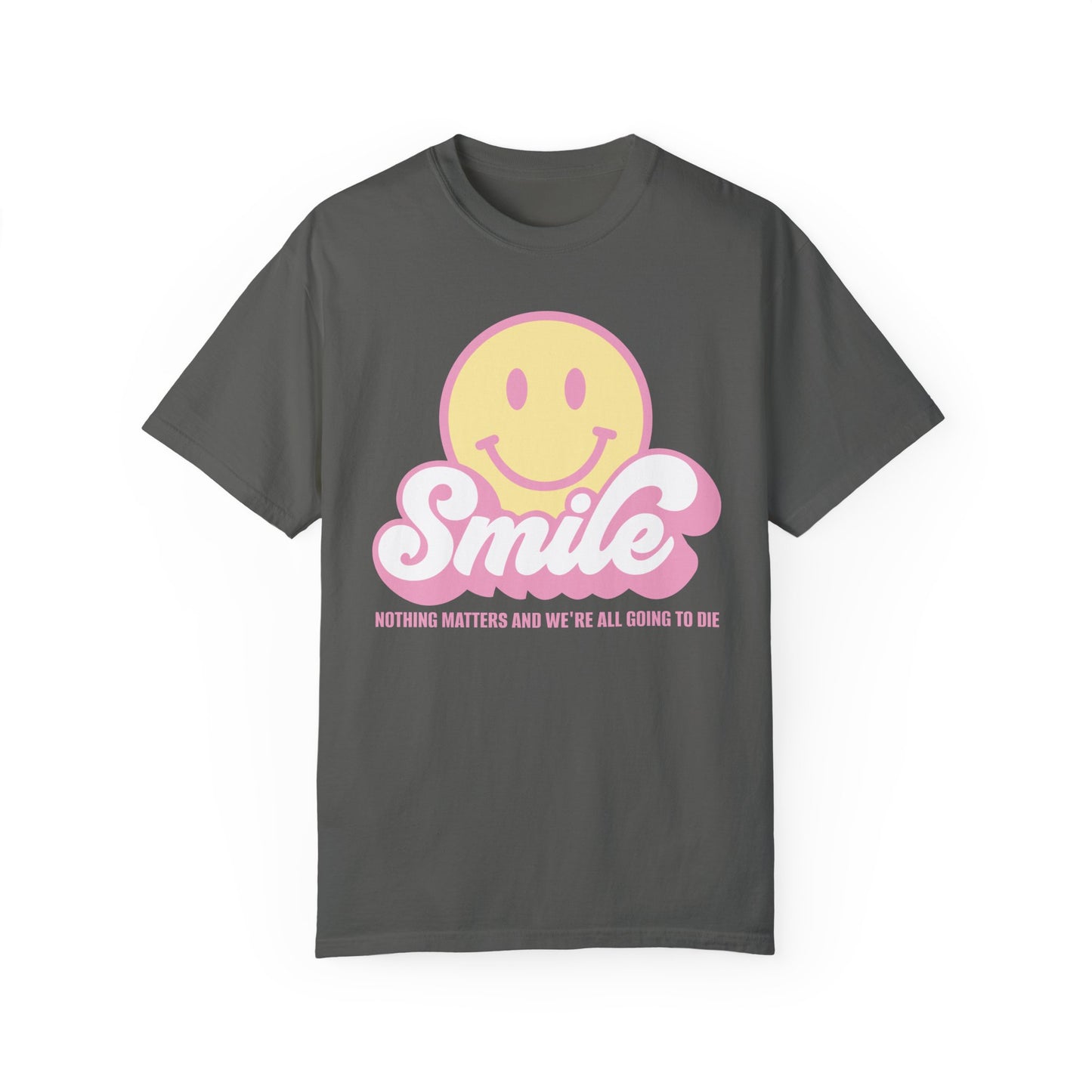 Smile Pastel Unisex Garment-Dyed 100% Cotton T-shirt