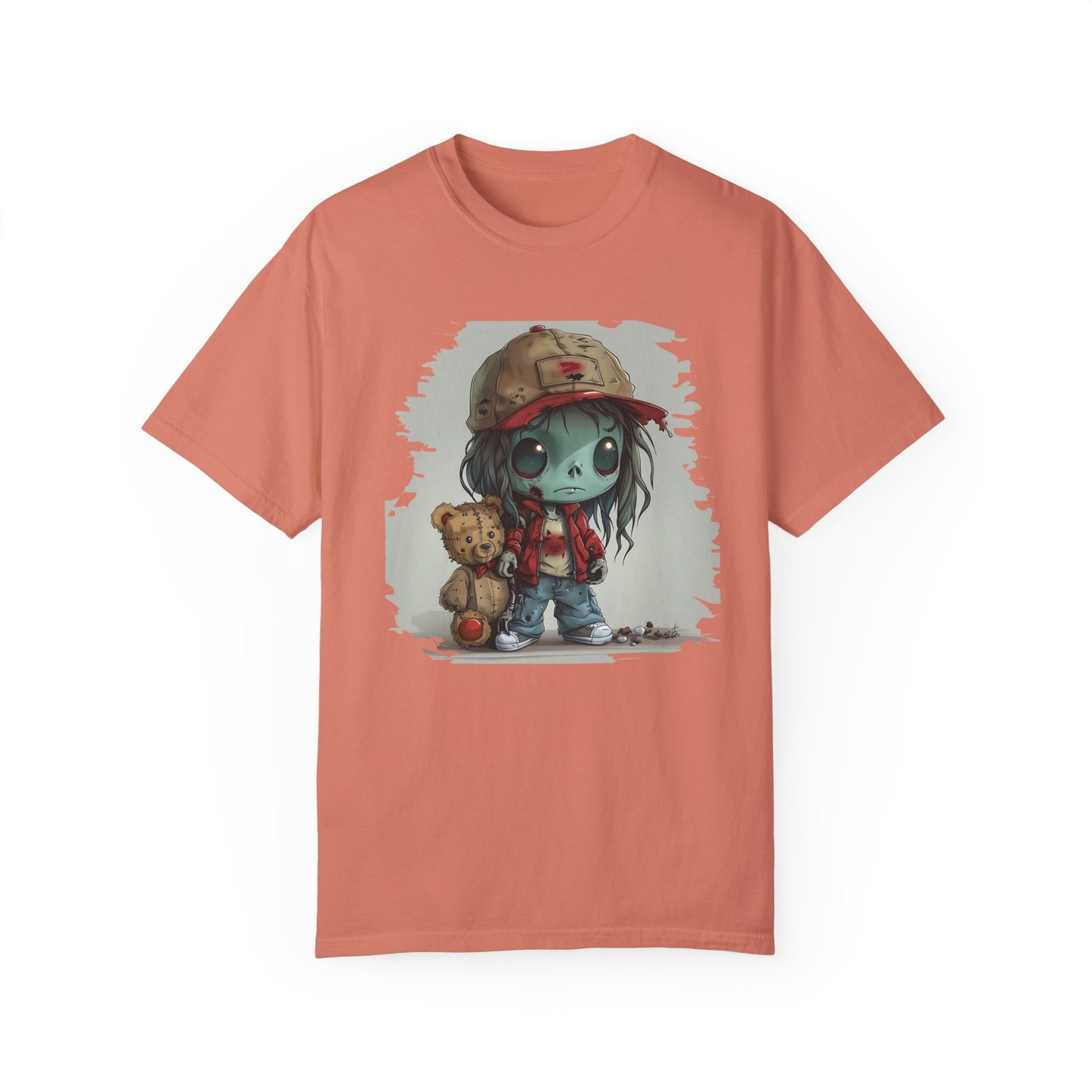 Cute Zombie Boy Unisex Garment-Dyed T-shirt