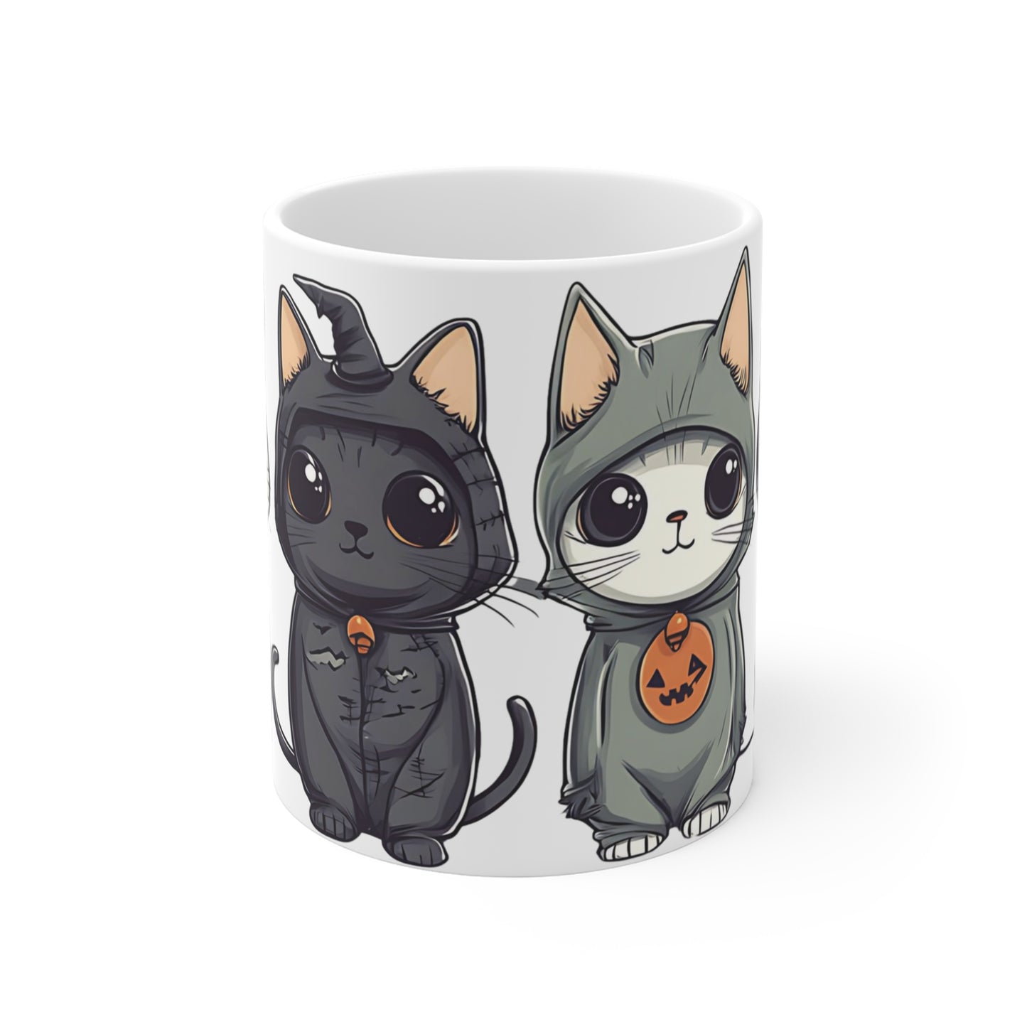 Cute Halloween Costume Cats Characters Mug 11oz