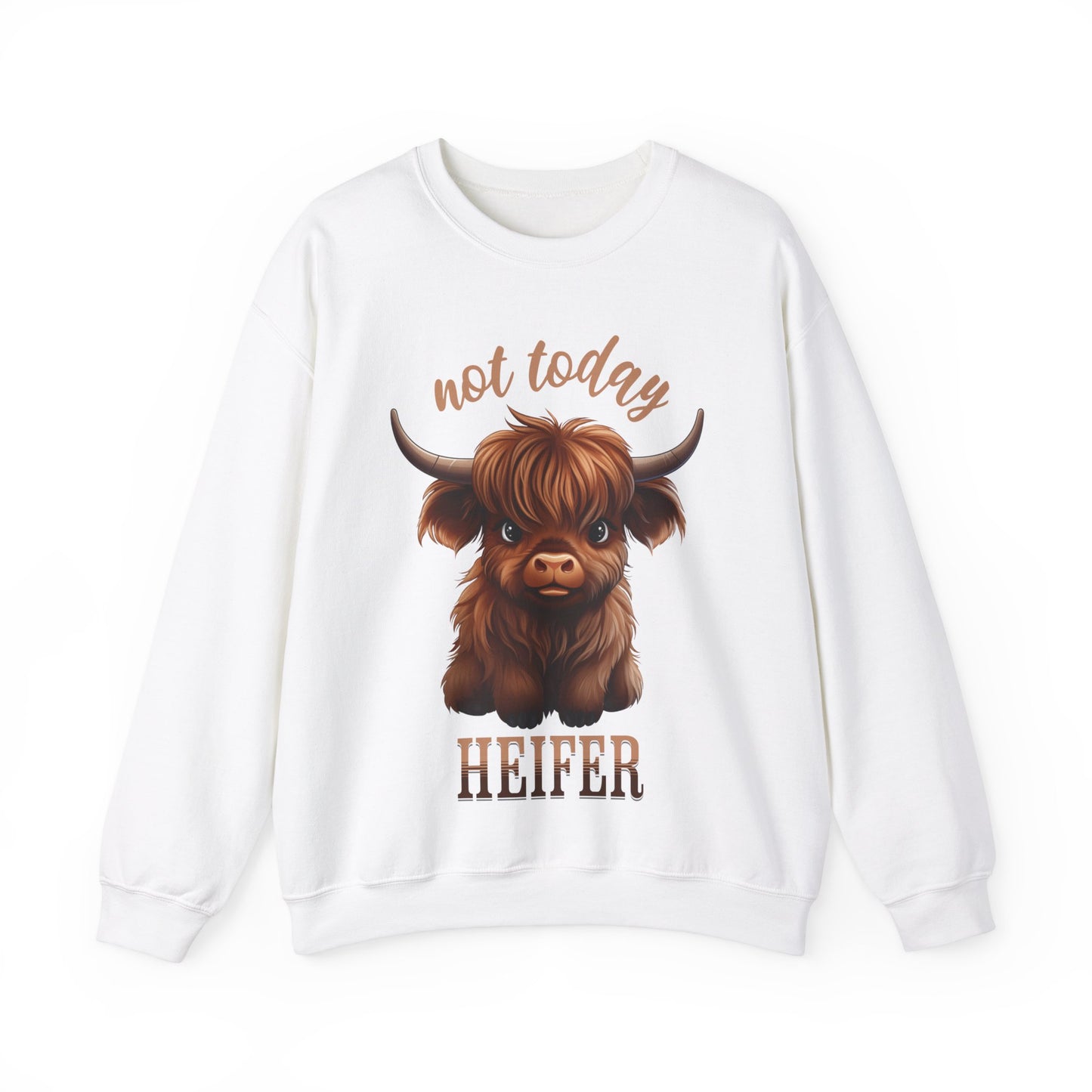 Not Today Heifer Unisex Heavy Blend™ Crewneck Sweatshirt