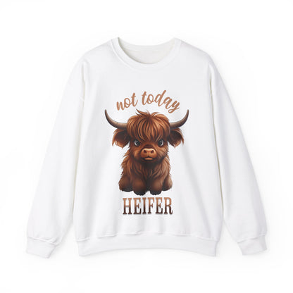 Not Today Heifer Unisex Heavy Blend™ Crewneck Sweatshirt