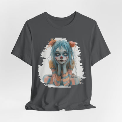 Pastel Clown Zombie Girl Unisex Jersey Short Sleeve Tee