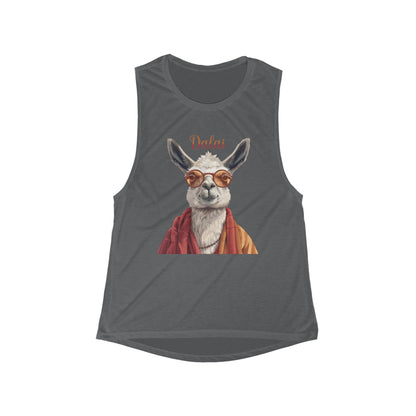 Dalai Llama Flowy Scoop Muscle Tank