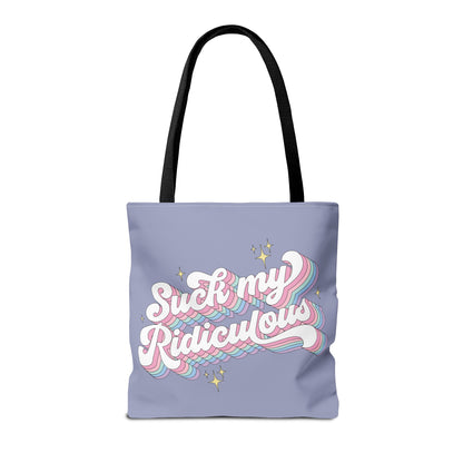 Suck My Ridiculous Pastel Tote Bag 16"