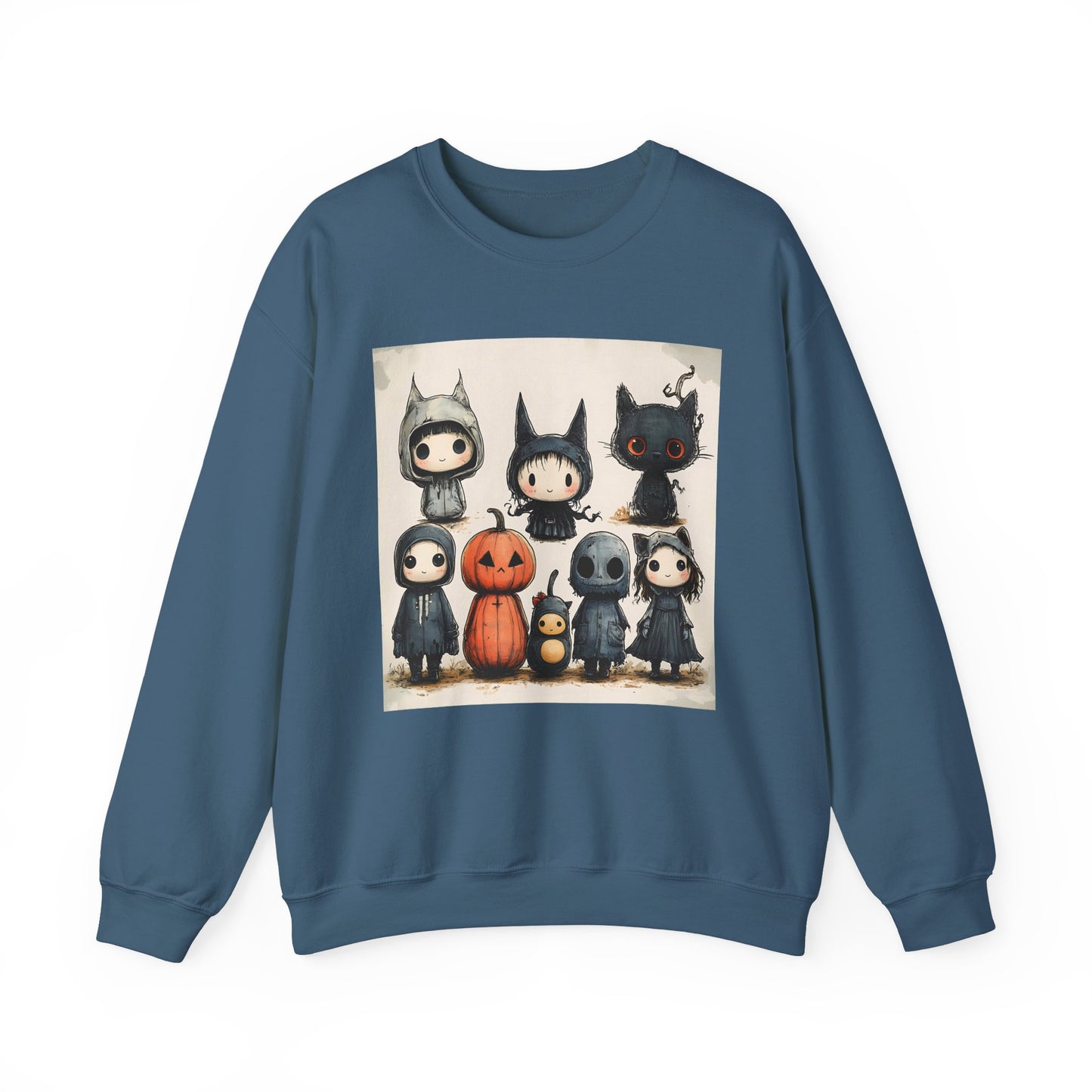 Vintage Halloween Characters Unisex Heavy Blend™ Crewneck Sweatshirt