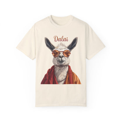 Dalai Llama Unisex Garment-Dyed 100% Cotton T-shirt