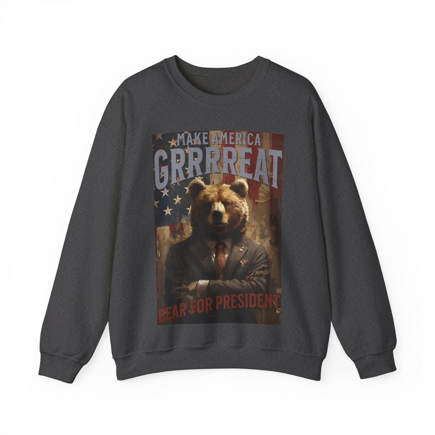 Bear for President Unisex Heavy Blend™ Crewneck Sweatshirt