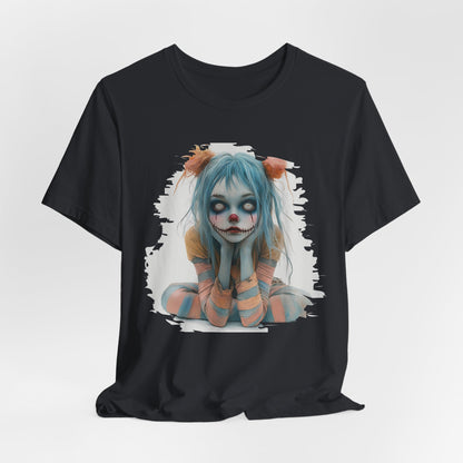 Pastel Clown Zombie Girl Unisex Jersey Short Sleeve Tee