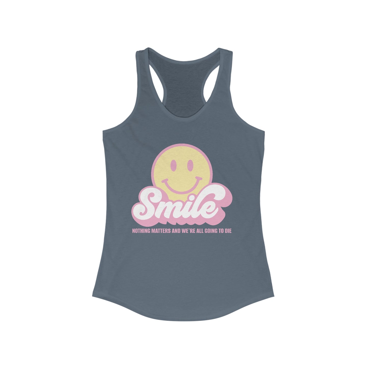 SMILE! Pastel Women's Ideal Racerback Tank