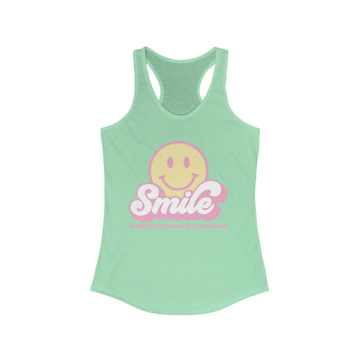 SMILE! Pastel Women's Ideal Racerback Tank