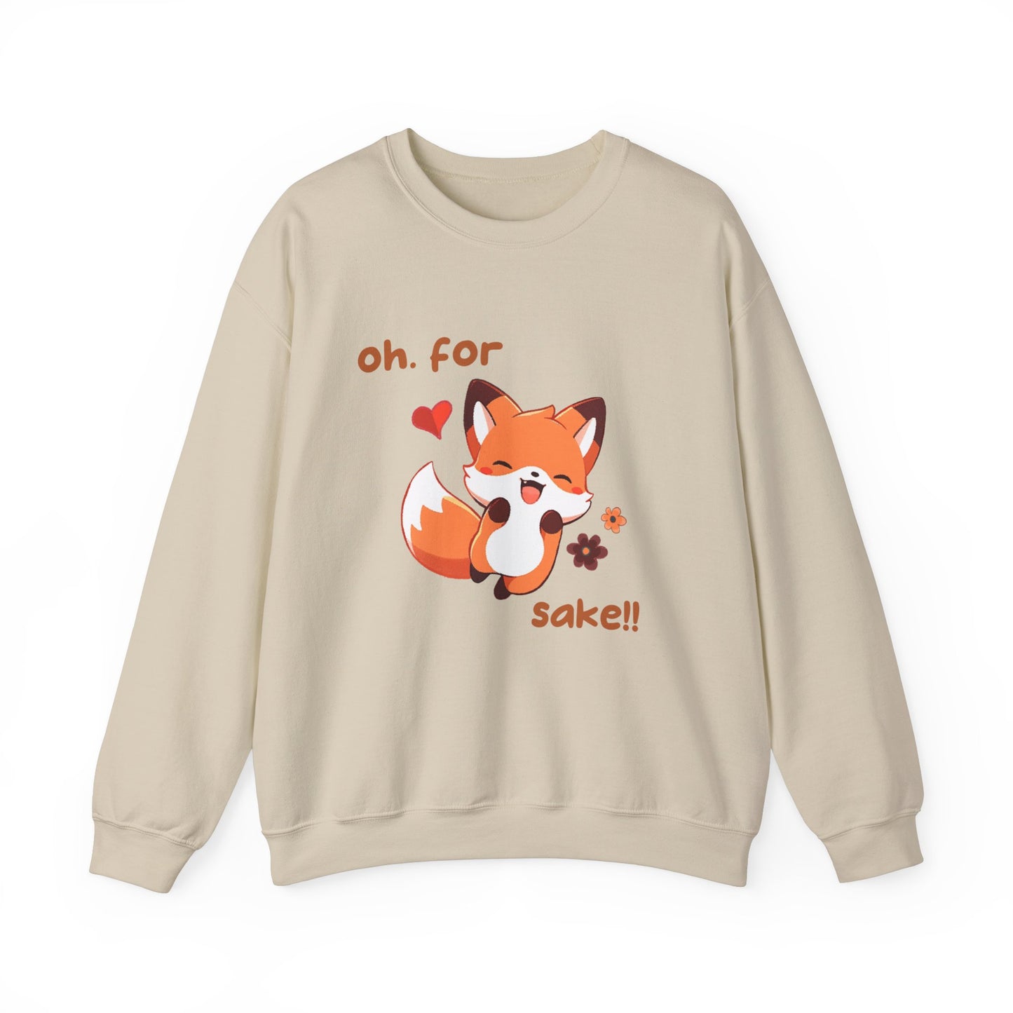 For Fox Sake Earthy Unisex Heavy Blend™ Crewneck Sweatshirt