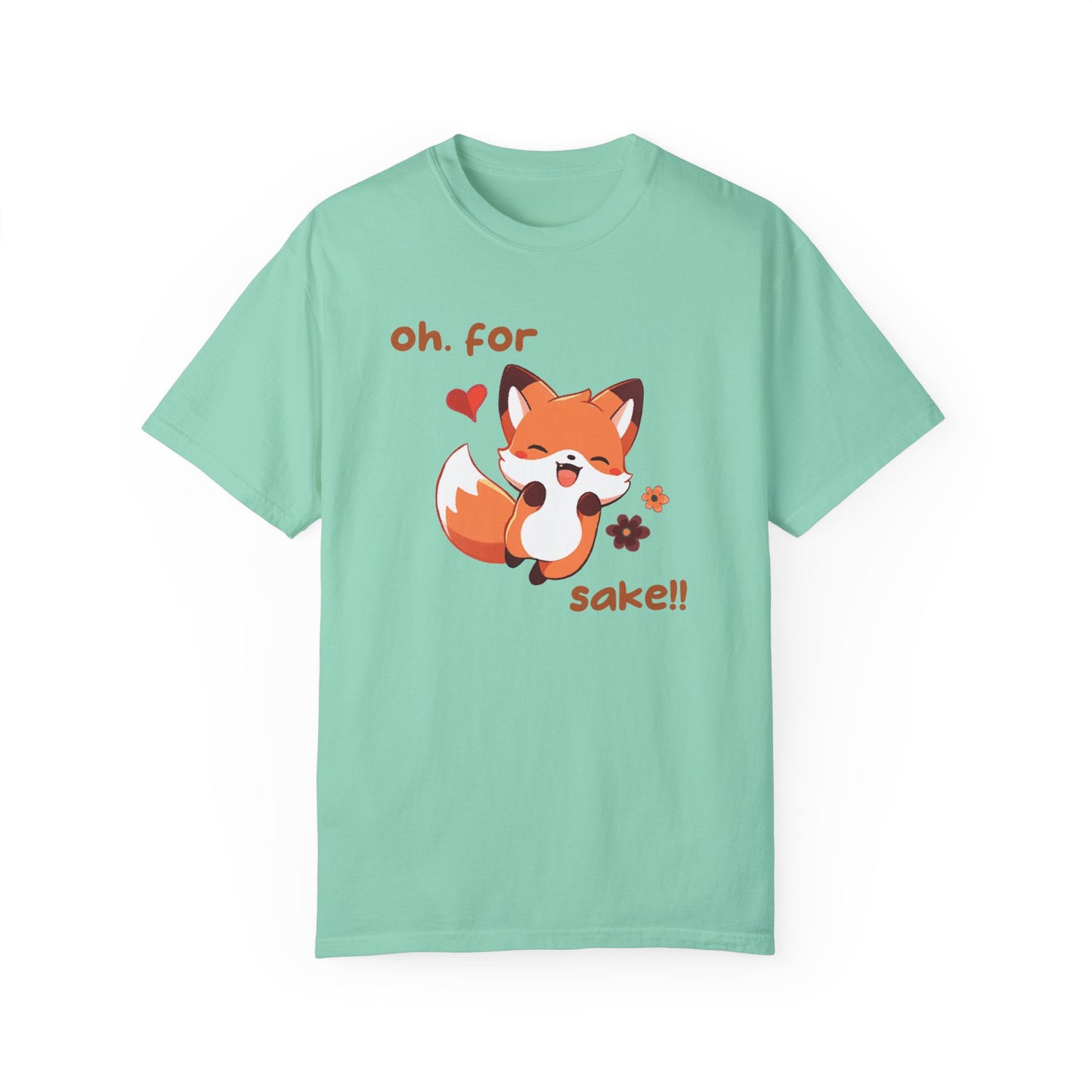 Oh For Fox Sake Unisex Garment-Dyed 100% Cotton T-shirt