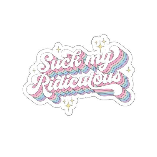 Suck My Ridiculous Pastel Die-Cut Stickers