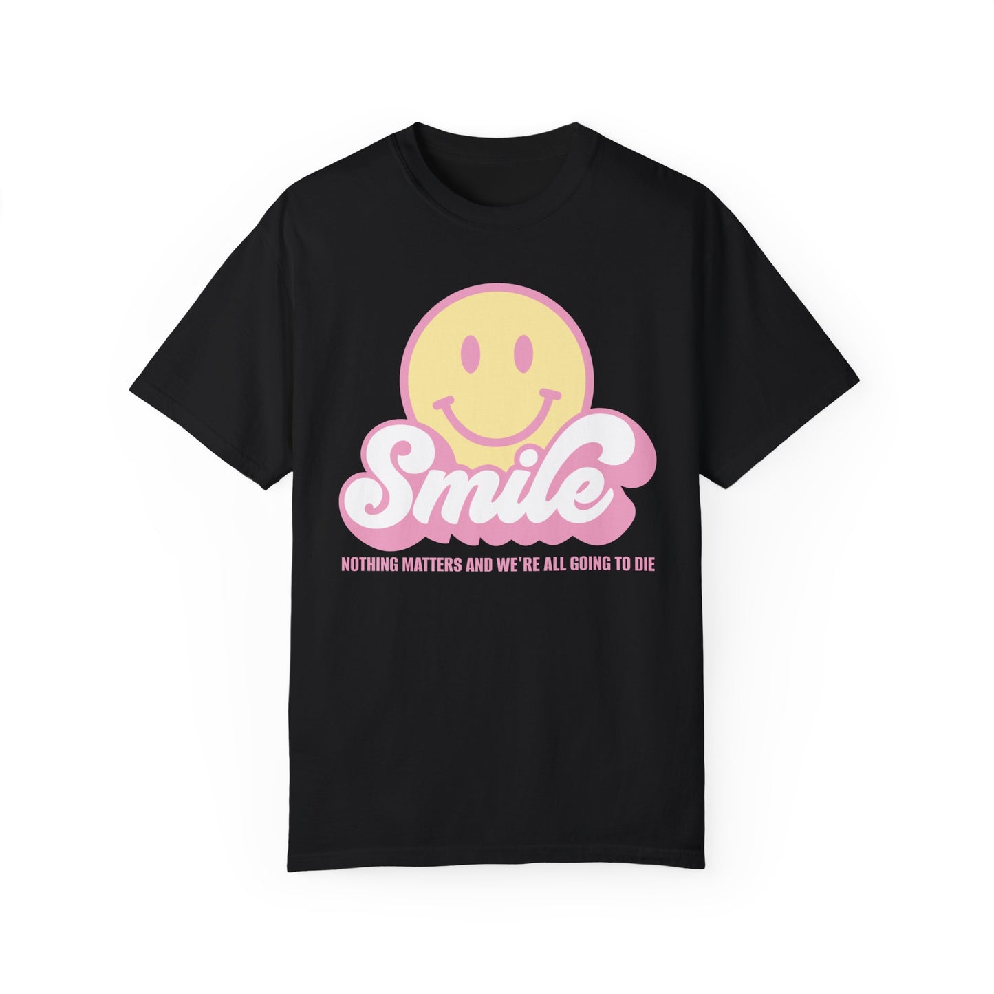 Smile Pastel Unisex Garment-Dyed 100% Cotton T-shirt