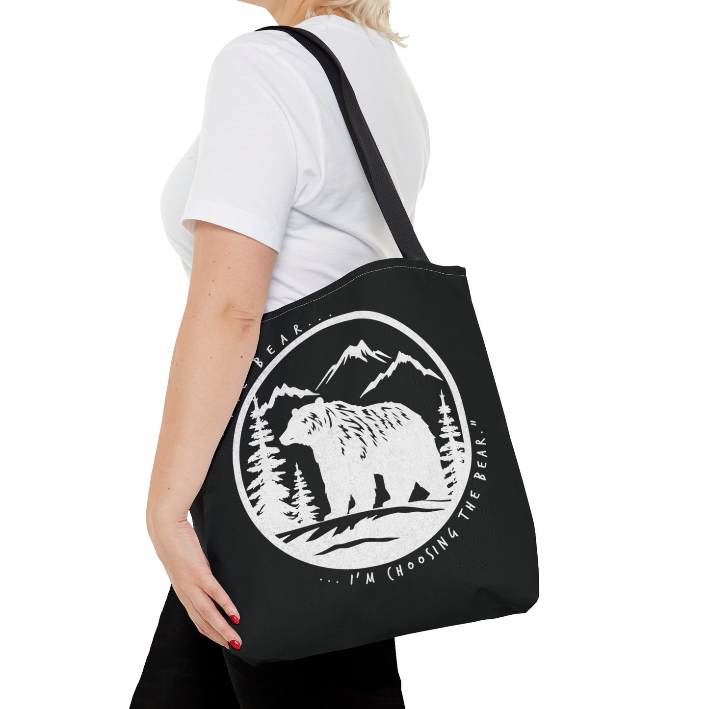 I Choose The Bear Tote Bag 16"