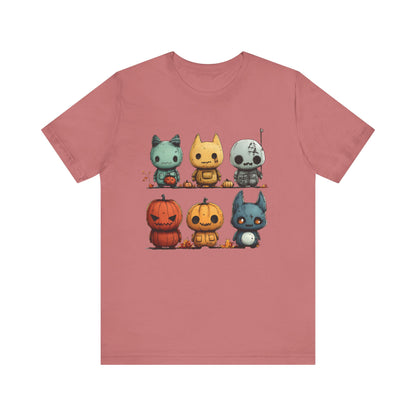 Cute Horror Characters Unisex Jersey Short Sleeve Tee