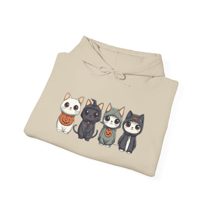 Cute Halloween Costume Cats Unisex Heavy Blend™ Hooded Sweatshirt