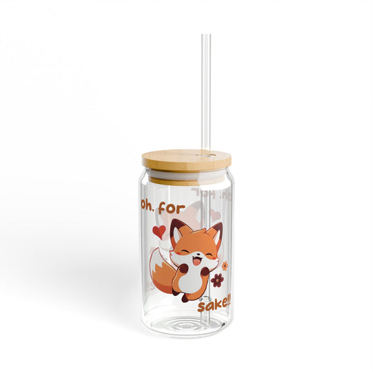 Oh For Fox Sake Sipper Glass, 16oz