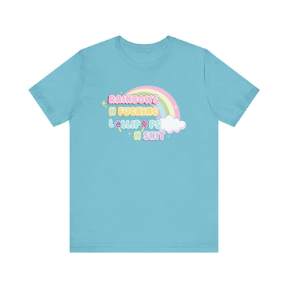 Rainbows n Lollipops Unisex Jersey Short Sleeve Tee Express Delivery available