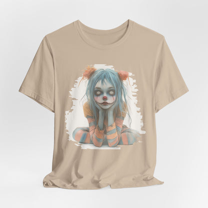 Pastel Clown Zombie Girl Unisex Jersey Short Sleeve Tee