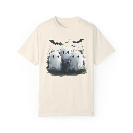 Cute Ghosties Unisex Garment-Dyed T-shirt