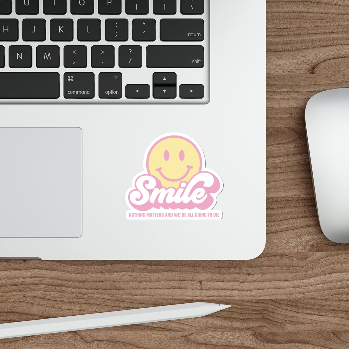 SMILE Pastel Die-Cut Stickers