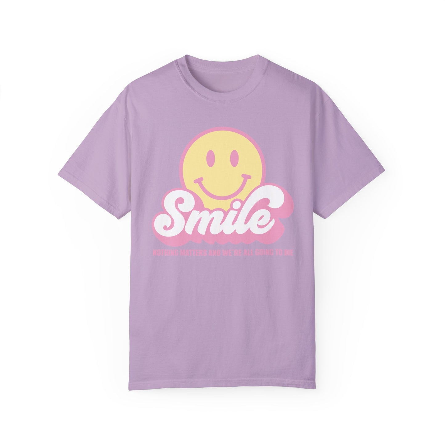 Smile Pastel Unisex Garment-Dyed 100% Cotton T-shirt