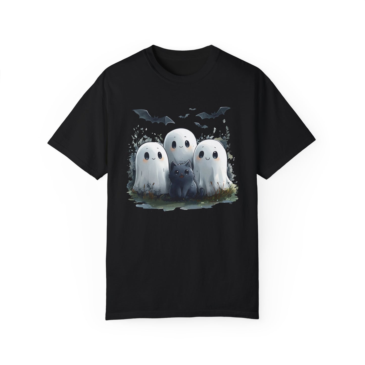 Cute Ghosties Unisex Garment-Dyed T-shirt