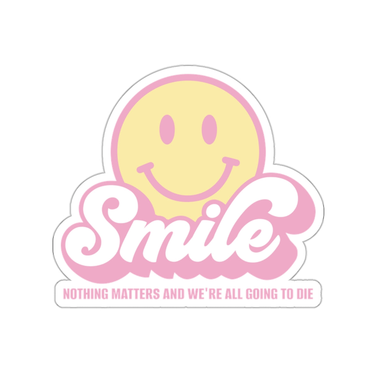 SMILE Pastel Die-Cut Stickers